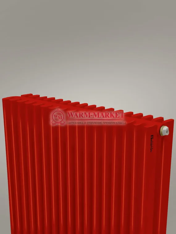 Paralleli v 2 1750 шаг 25 вертикальный трубчатый радиатор из прямоугольного профиля красного цвета