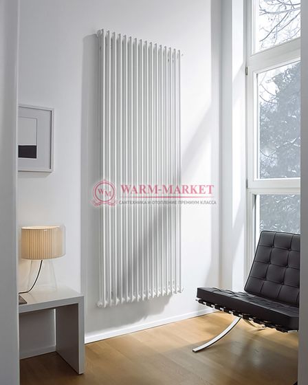 Вертикальный трубчатый радиатор Zehnder 2250 №1270 с боковым подключением