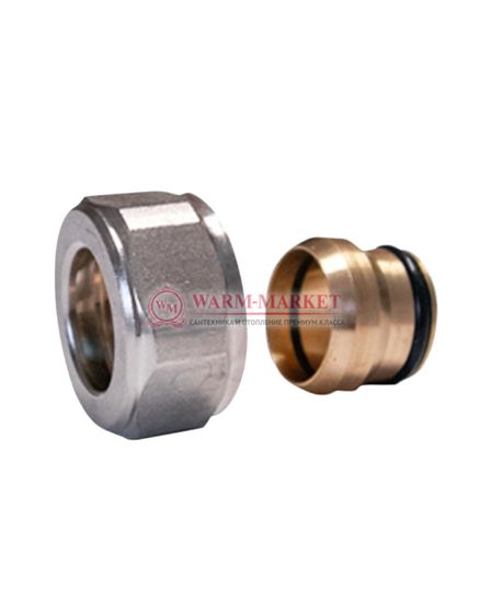 Резьбовое соединение для медных труб GW 22x1.5 x 15MM Никелированное