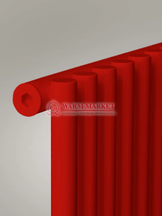 Garmonia A25 V1 - вертикальный трубчатый радиатор высотой 1784 мм красного цвета