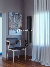 Bareng Softy Electric 2120 - электрический вертикальный двухтрубный трубчатый радиатор высотой 1200 мм