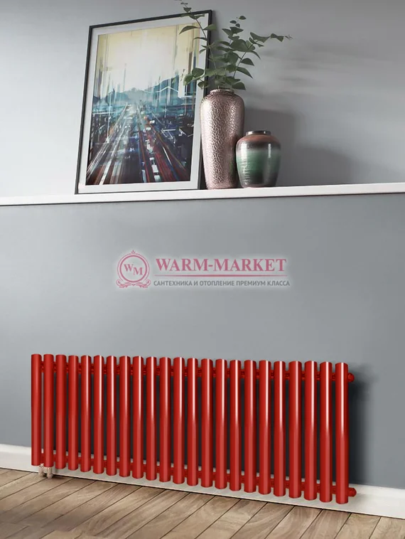 Трубчатый радиатор KZTO Garmonia А40 V1 высотой 334 мм