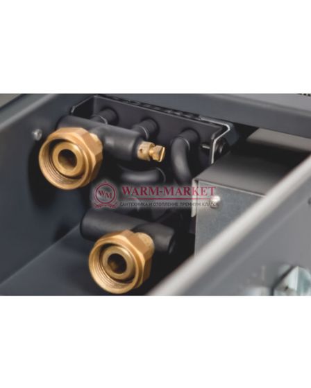 Внутрипольный конвектор Katherm QK шириной 215 мм с рулонной решеткой