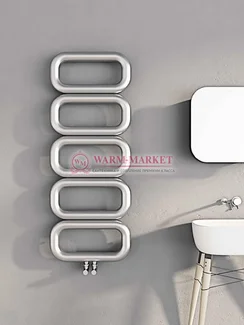 Дизайнерский полотенцесушитель из матовой полированной нержавеющей стали Talent Carisa