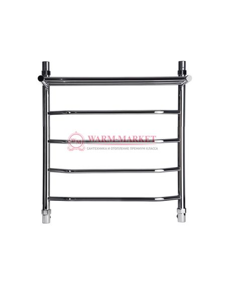 Galant 6 (трапеция) - водяной полотенцесушитель с полкой из нержавеющей стали