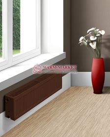 Dia Norm Compact С 33, высотой 300 мм - панельный радиатор с боковым подключением коричневого цвета