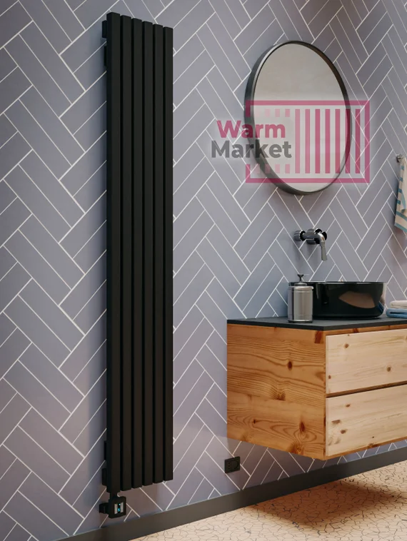 Axxinot Fortalla 40х40 VE - вертикальный электрический радиатор высотой 2000 мм, 6 секций