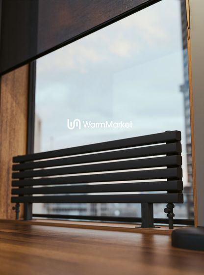 Bareng Tipe ZN 1500 - напольный трубчатый радиатор шириной 1500 мм, нижнее разнесенное подключение