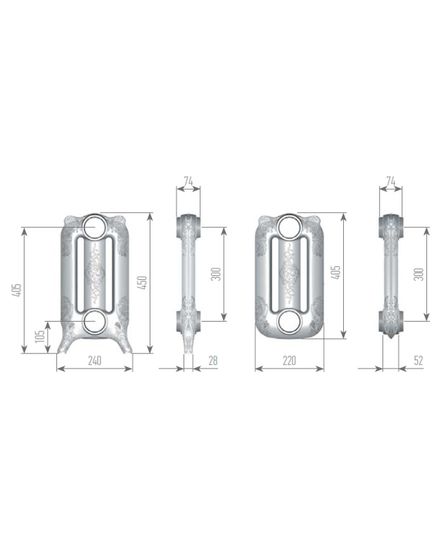 Exemet Mirabella 300 - чугунный дизайн радиатор