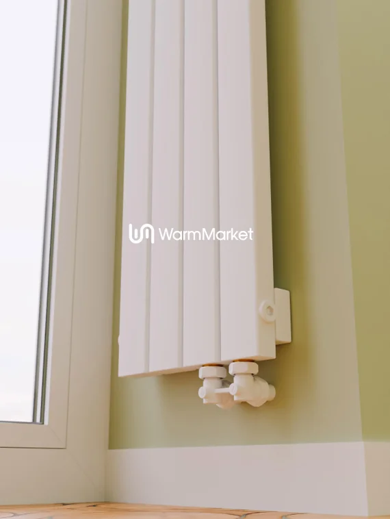 Bareng Temper V 2000 - вертикальный трубчатый радиатор высотой 2000 мм, нижнее правое подключение