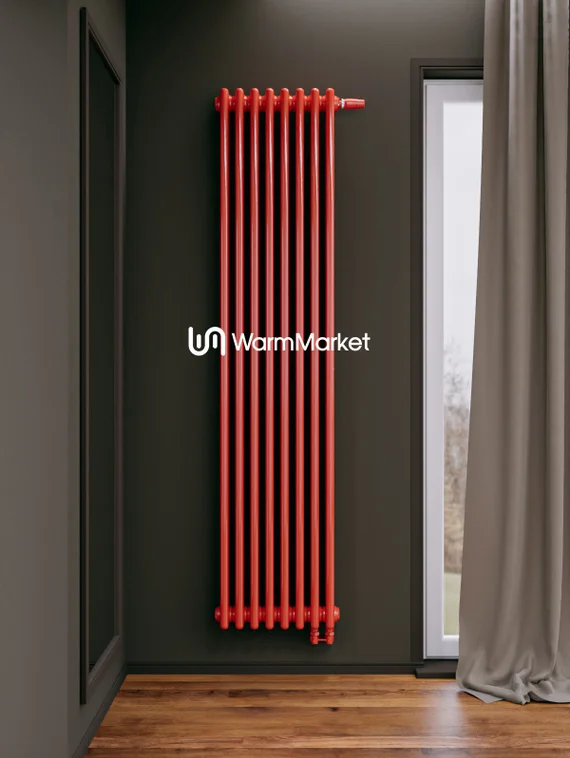 Bareng Softy 3120 - трехтрубный трубчатый радиатор высотой 1200 мм, нижнее подключение с термостатикой