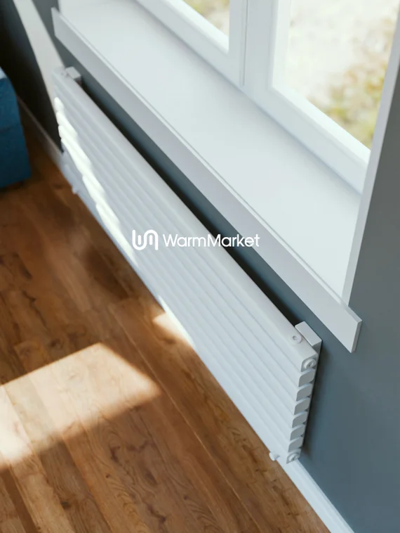 Bareng Tipe Z 900 - горизонтальный трубчатый радиатор шириной 900 мм, нижнее разнесенное подключение