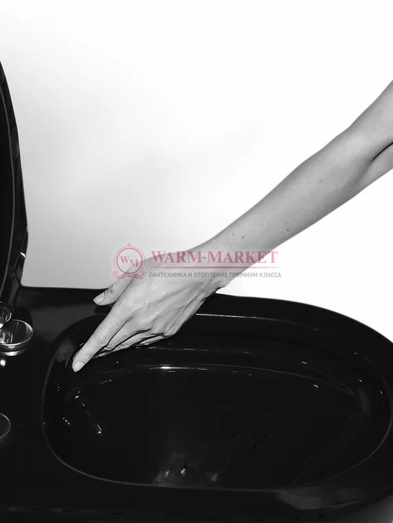 Унитаз Nilo 2303 nero черный глянцевый