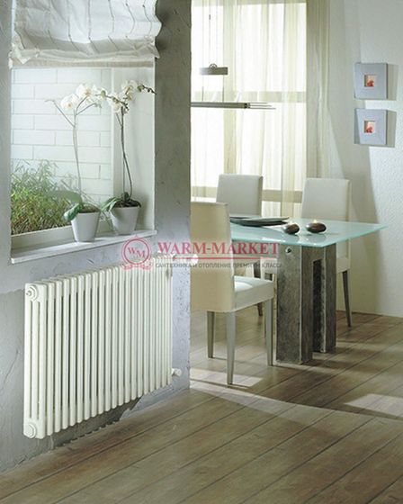 Трубчатый радиатор Zehnder 5075 V002 с нижним подключением