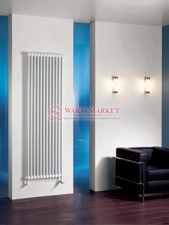 Вертикальный трубчатый радиатор Zehnder 4150 V002 с нижним подключением