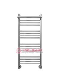 Mini P 1000х400 - узкий электрический полотенцесушитель с полкой из нержавеющей стали 400 мм шириной