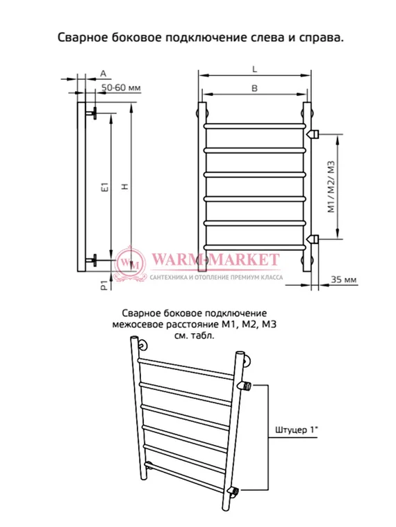 Полотенцесушитель ArtofSpace Lainer