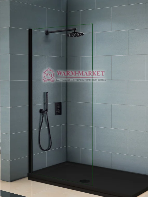 Душевой термостатический комплект Warmer Black Line 400300-10D Termo