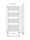 Аврора П27-4 - водяной полотенцесушитель, нижнее подключение, белый