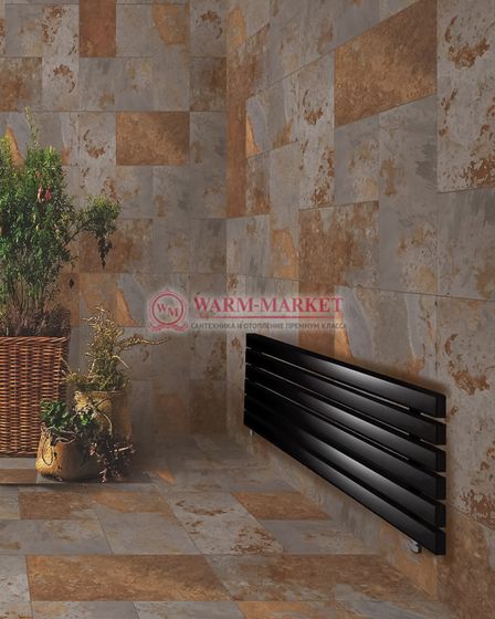 Steel G 50х30 500 - горизонтальный трубчатый дизайн-радиатор, 6 секций