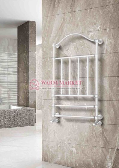 Полотенцесушитель Warmer Prestige в ретро стиле с аркой 100х500 мм, 4 перекладины