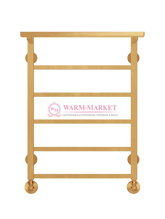 Контур П6-3 - водяной полотенцесушитель с полкой, нижнее подключение