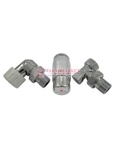 Комплект трехосевой левый Standard Mini DN15 GZ1/2 x GW1/2 с головкой Мини M30x1,5 Хром