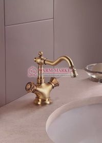 Бронзовый смеситель на биде Royal в ретро стиле