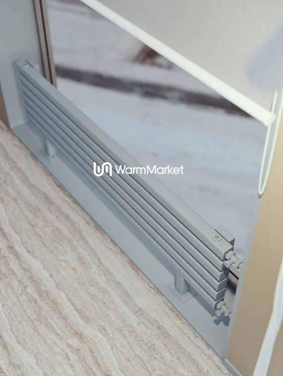 Bareng Tipe ZN 1500 - напольный трубчатый радиатор шириной 1500 мм, боковое подключение