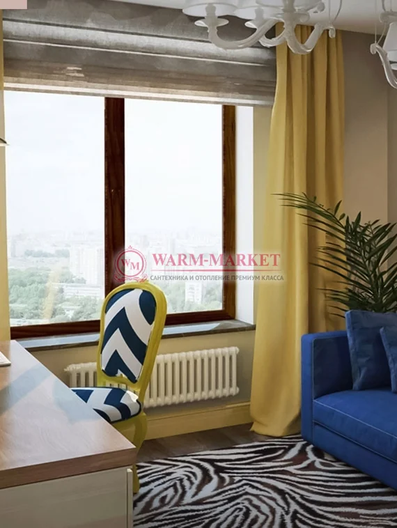 Трубчатый радиатор Arbonia 2030 двухтрубный, нижнее с вентилем подключение