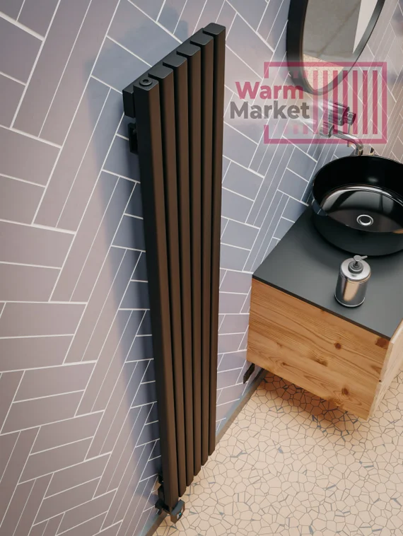 Axxinot Fortalla 40х40 VE - вертикальный электрический радиатор высотой 2000 мм, 6 секций