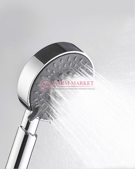 Встраиваемый комплект для душа с верхней душевой насадкой и лейкой черный А14028-Bl