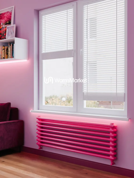 Bareng Softy Z 2080 - двухтрубный трубчатый радиатор шириной 800 мм, нижнее разнесенное подключение