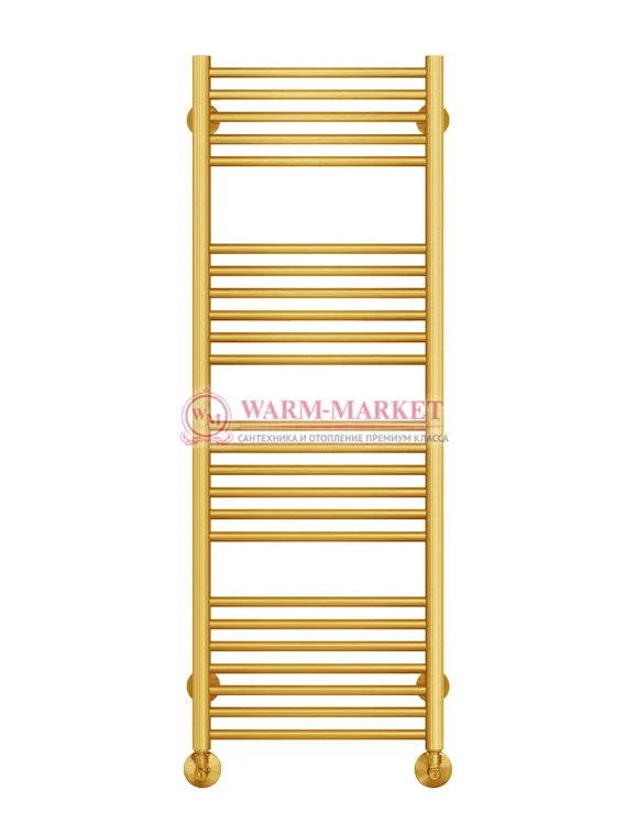 Аврора П22-2 - водяной полотенцесушитель, нижнее подключение, цвет золото