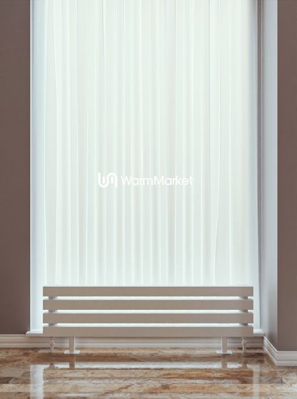 Bareng Livian ZN 800 - напольный трубчатый радиатор шириной 800 мм, нижнее разнесенное подключение