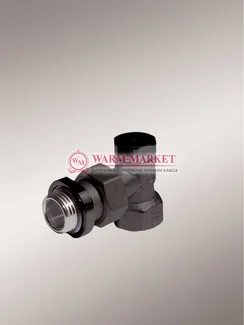 Purmo вентиль перекрывной угловой ½ МТВ 133 черный