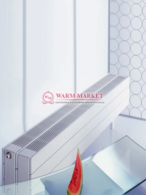 NARBONNE 58 214 – низкий конвектор высотой 214 мм с боковым подключением