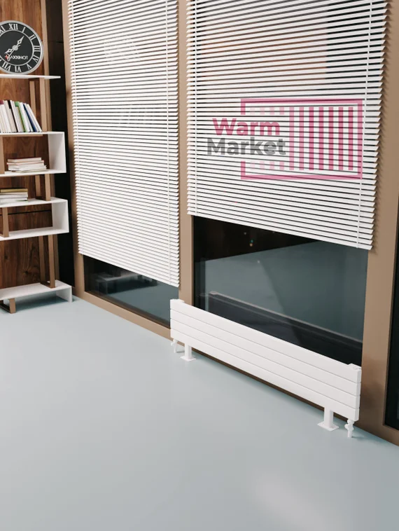 Axxinot Adero 30х60 ZN - горизонтальный радиатор на ножках шириной 1750 мм, 13 секций