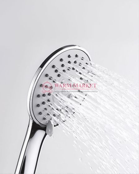 Встраиваемый комплект для душа с верхней душевой насадкой и лейкой черный A14131-Bl