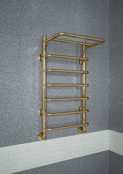 Polka - полотенцесушитель с греющей полкой цвета бронза