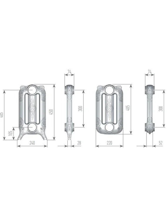 Exemet Mirabella 300 - чугунный дизайн радиатор