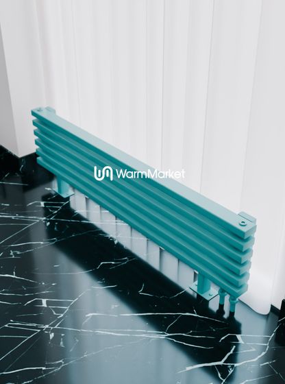 Bareng Select ZN 1500 - напольный трубчатый радиатор шириной 1500 мм, нижнее правое подключение