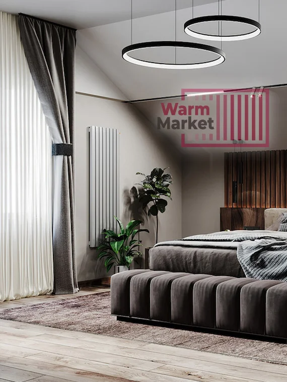 Kvadro 60х60 V - вертикальный трубчатый радиатор высотой 1000 мм, 4 секции