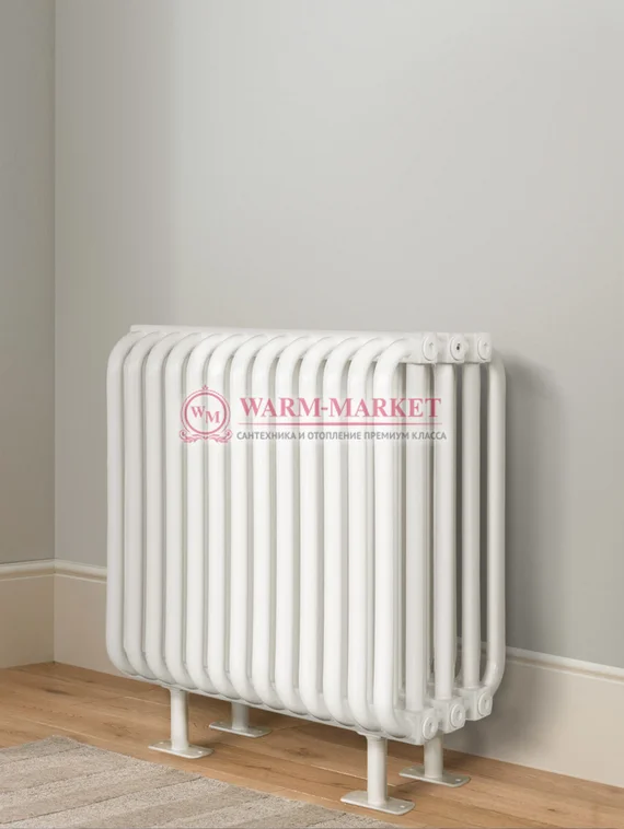 Трубчатый радиатор KZTO RS‌-5 высотой 540 мм красного цвета