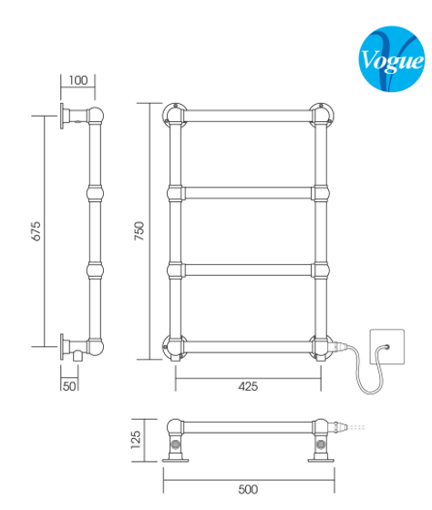 полотенцесушитель электрический VOGUE LONDON