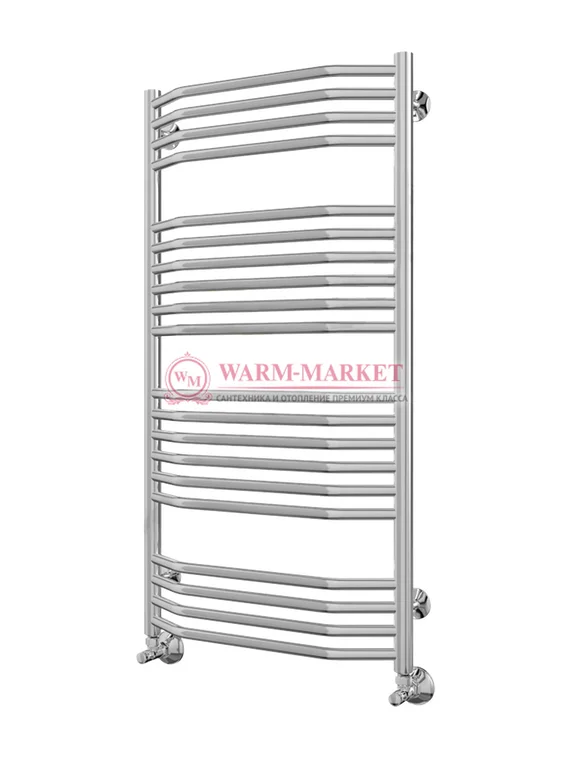 Виктория П20 - водяной полотенцесушитель, нижнее подключение, цвет золото