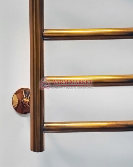 Fincopper (FC) - электрический полотенцесушитель из меди для ванной комнаты, цвет состаренная медь