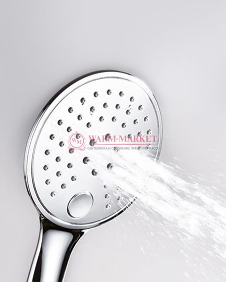 Встраиваемый комплект для душа с верхней душевой насадкой и лейкой черный А14030-Bl