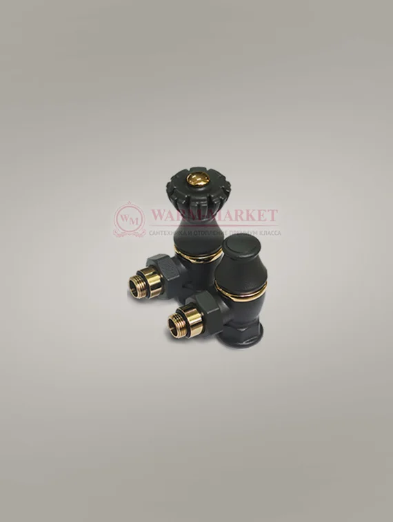 Комплект для подключения чугунного радиатора 1/2" и 3/4" угловой