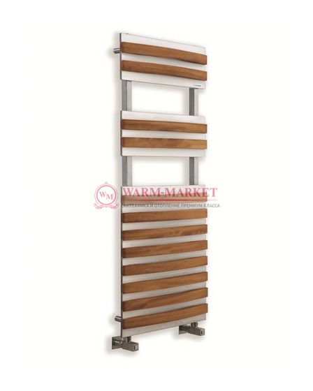 Gemini Mat-дизайнерский полотенцесушитель из матовой нержавеющей стали и массива дерева